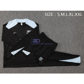 Sudadera De Entrenamiento Barcelona 2024/2025 Negro/Gris Kit