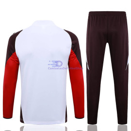 Sudadera de Entrenamiento Bayern Múnich 2024/2025 Blanco/Rojo Kit