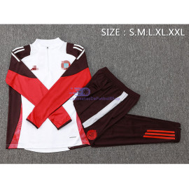 Sudadera de Entrenamiento Bayern Múnich 2024/2025 Blanco/Rojo Kit