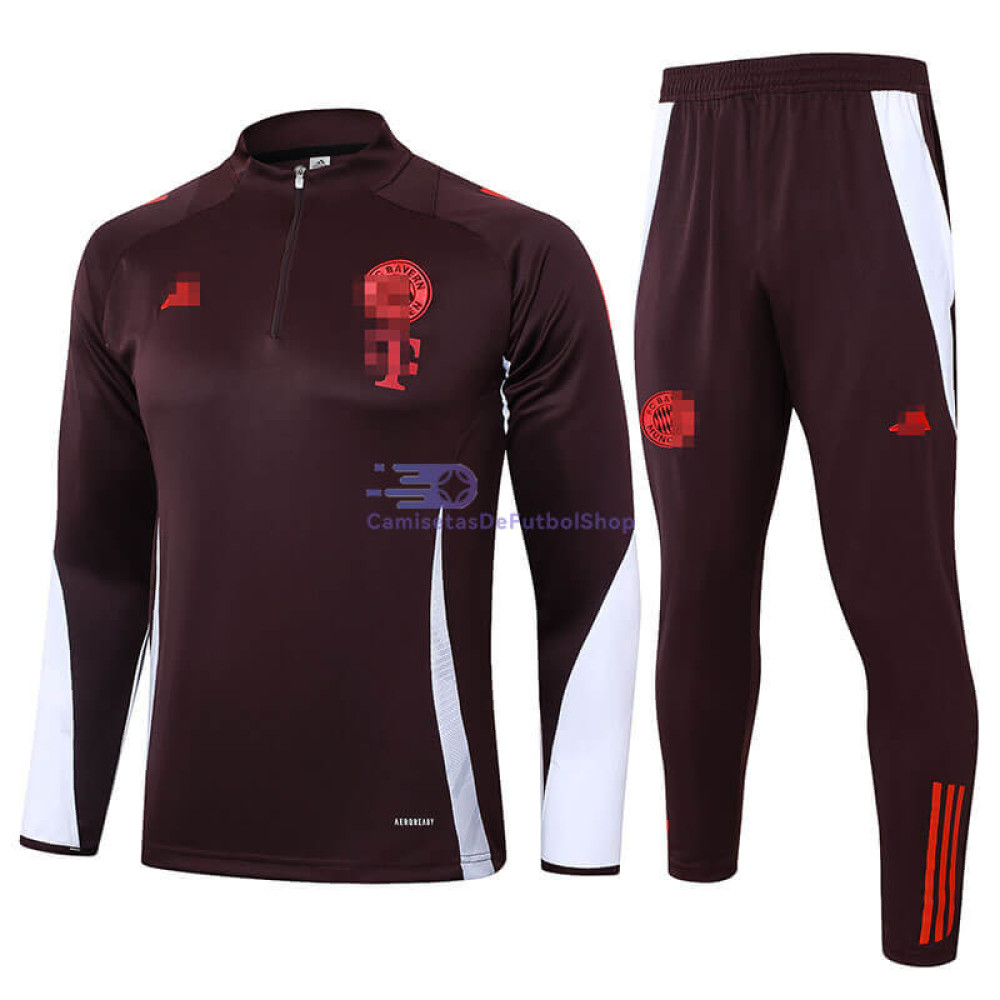 Sudadera de Entrenamiento Bayern Múnich 2024/2025 Rojo Oscuro Kit