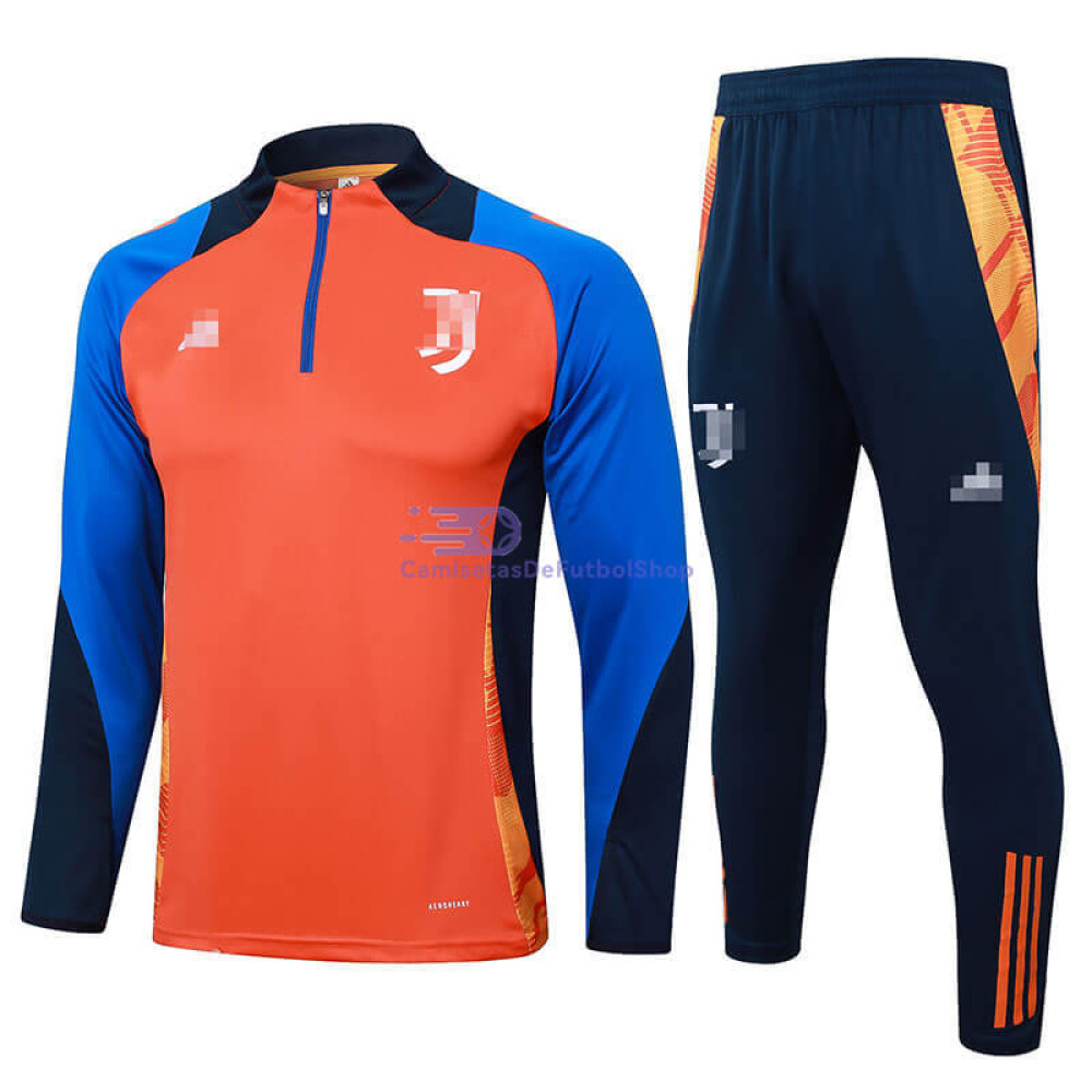 Sudadera De Entrenamiento Juventus 2024/2025 Naranja/Azul Kit