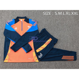 Sudadera De Entrenamiento Juventus 2024/2025 Naranja/Azul Kit