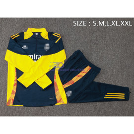 Sudadera De Entrenamiento Real Madrid 2024/2025 Azul Marino/Amarillo Kit