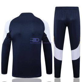 Sudadera De Entrenamiento Real Madrid 2024/2025 Azul Marino/Azul Claro Kit