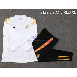 Sudadera De Entrenamiento Real Madrid 2024/2025 Blanco/Gris Kit