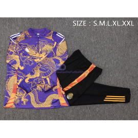 Sudadera De Entrenamiento Real Madrid 2024/2025 Morado con Estampado Kit