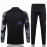 Sudadera De Entrenamiento Real Madrid 2024/2025 Negro/Gris con Estampado Kit