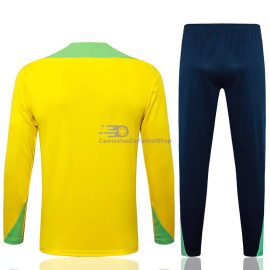 Sudadera de Entrenamiento Brasil 2024 Amarillo Kit