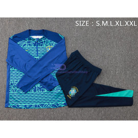 Sudadera de Entrenamiento Brasil 2024 Azul Real Kit