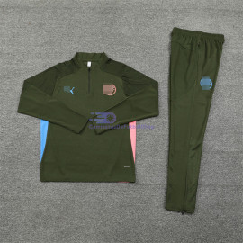 Sudadera de Entrenamiento Manchester City 2024/2025 Verde Militar Kit