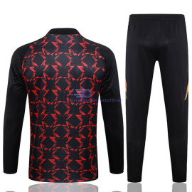 Sudadera de Entrenamiento Manchester United 2024/2025 Negro/Rojo Kit