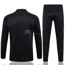 Sudadera de Entrenamiento Real Madrid 2024/2025 Negro/Amarillo Kit
