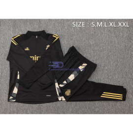 Sudadera de Entrenamiento Real Madrid 2024/2025 Negro/Amarillo Kit