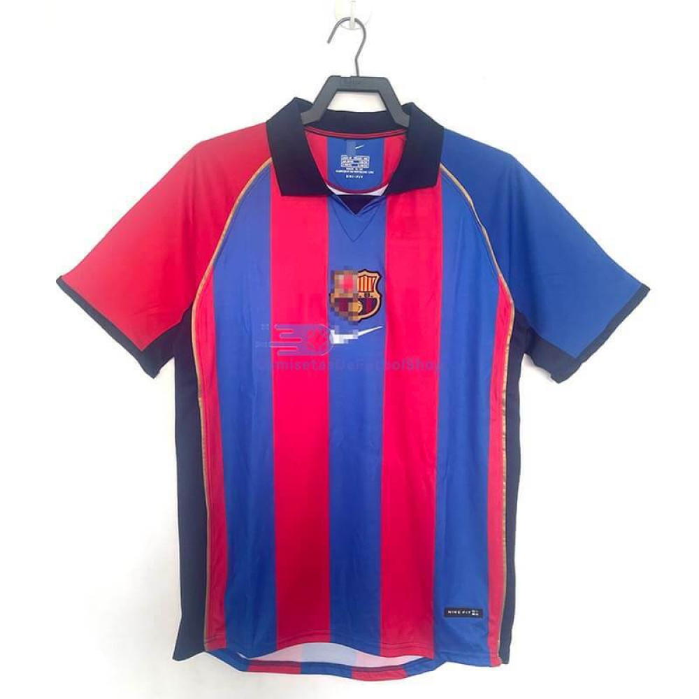 Camiseta Barcelona 2001/02 1ª Equipación Retro