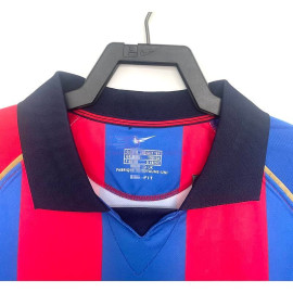 Camiseta Barcelona 2001/02 1ª Equipación Retro