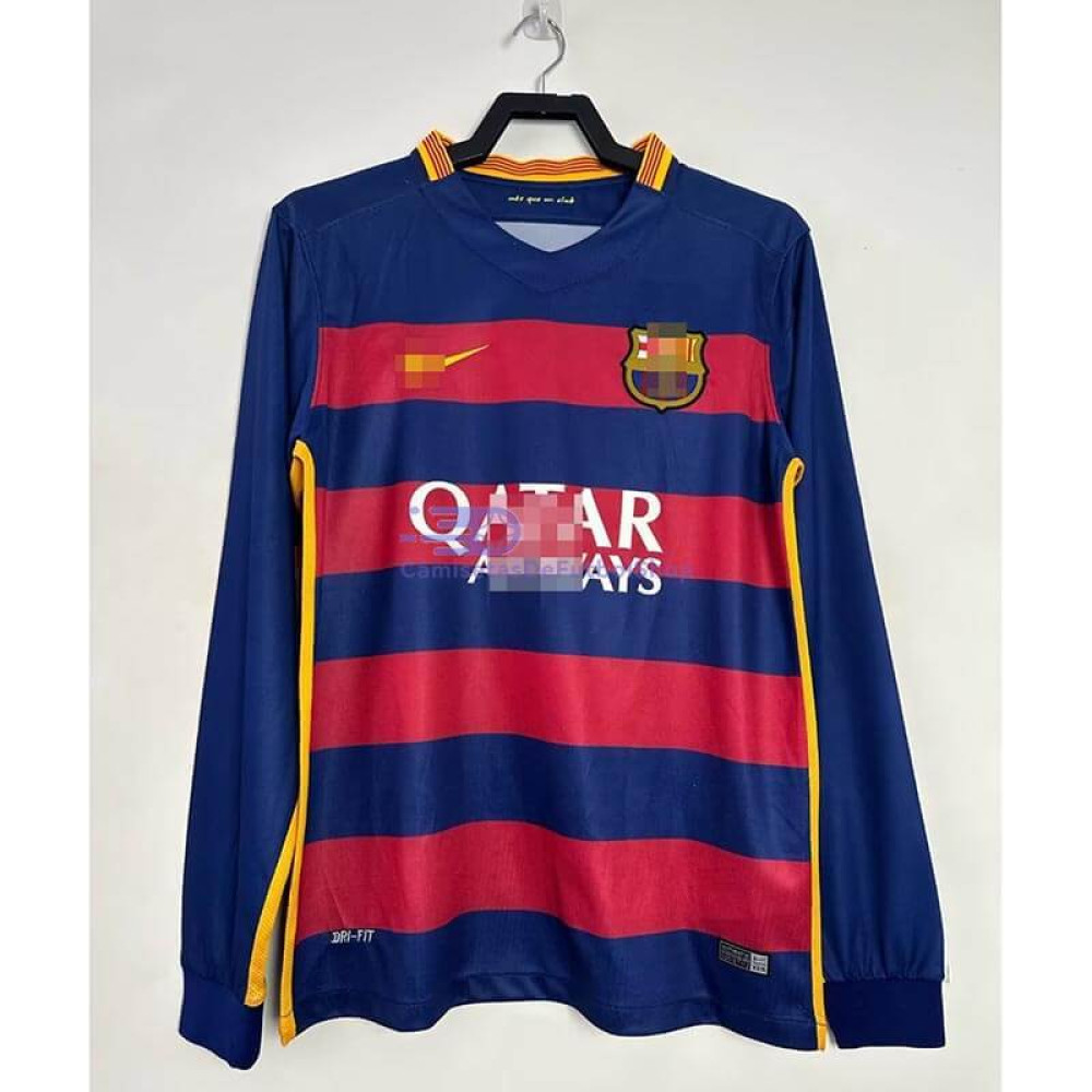 Camiseta Barcelona 2015/16 1ª Equipación Retro ML