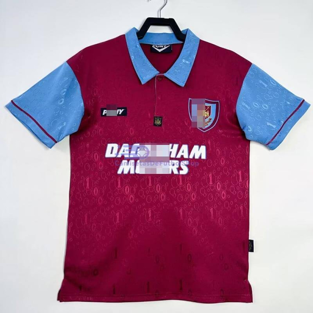 Camiseta West Ham United 1995/97 1ª Equipación Retro