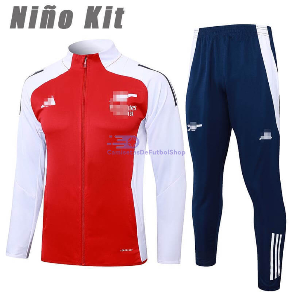 Chandal Arsenal Rojo/Blanco 2024/2025 Niño
