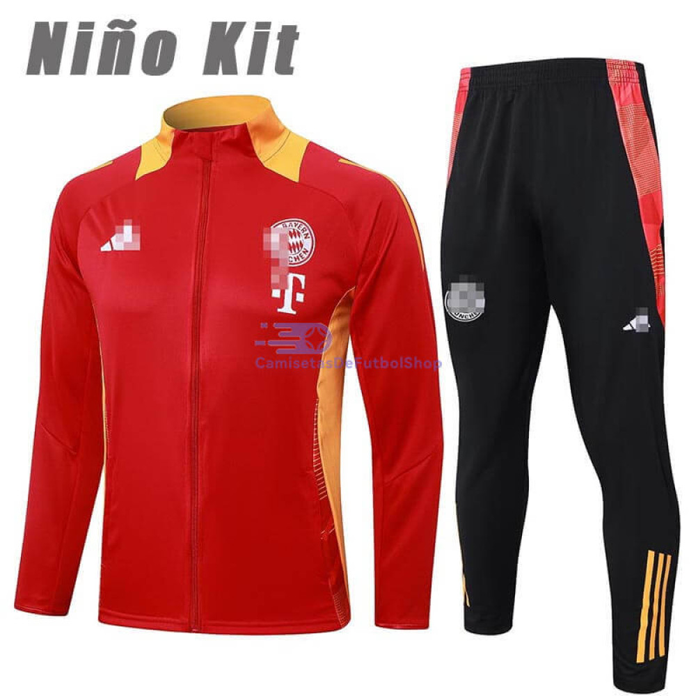 Chandal Bayern Múnich Rojo 2024/2025 Niño