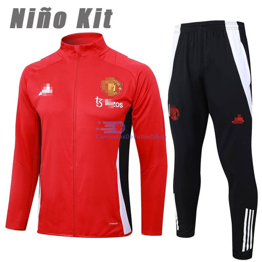 Chandal Manchester United Rojo 2024/2025 Niño