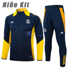 Chandal Real Madrid Azul Marino/Amarillo 2024/2025 Niño