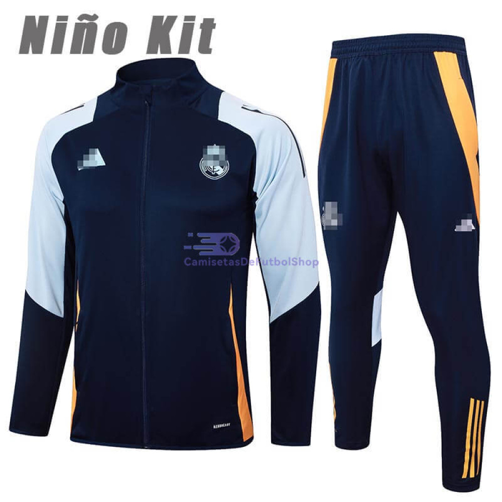 Chandal Real Madrid Azul Marino/Azul Claro 2024/2025 Niño