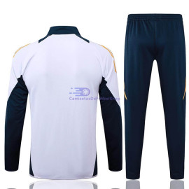 Chandal Real Madrid Blanco/Azul Marino 2024/2025 Niño
