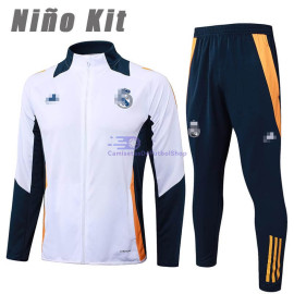 Chandal Real Madrid Blanco/Azul Marino 2024/2025 Niño