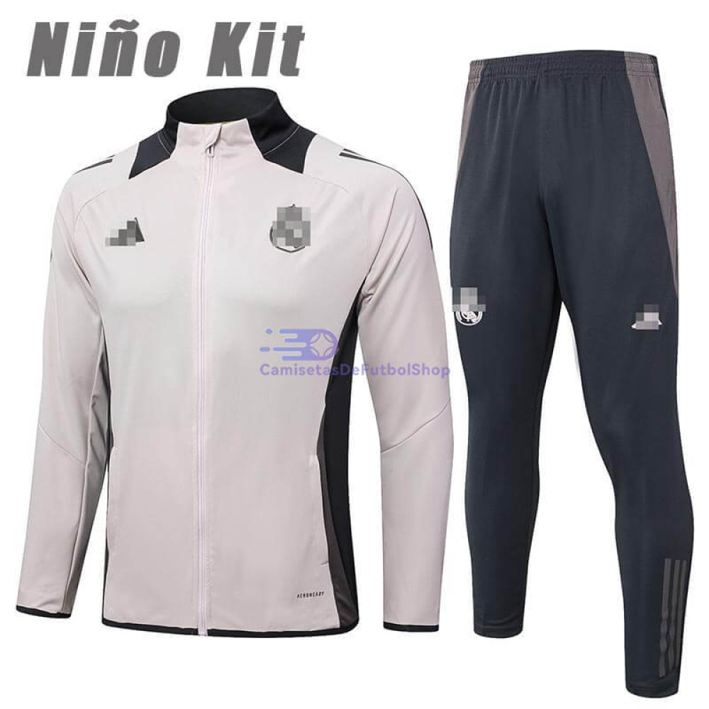 Chandal Real Madrid Rosa/Gris 2024/2025 Niño
