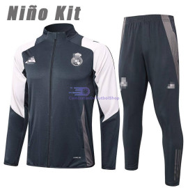 Chandal Real Madrid Gris/Caqui 2024/2025 Niño