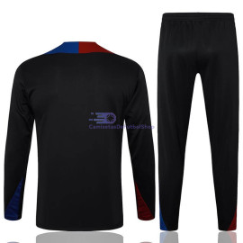 Sudadera De Entrenamiento Barcelona Negro/Rojo/Azul 2024/2025 Niño Kit