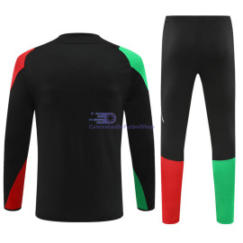 Sudadera De Entrenamiento Arsenal Negro/Verde/Rojo 2024/2025 Niño Kit