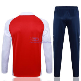 Sudadera De Entrenamiento Arsenal Rojo/Blanco 2024/2025 Niño Kit