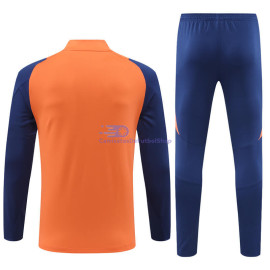 Sudadera de Entrenamiento Manchester United Naranja/Azul 2024/2025 Niño Kit