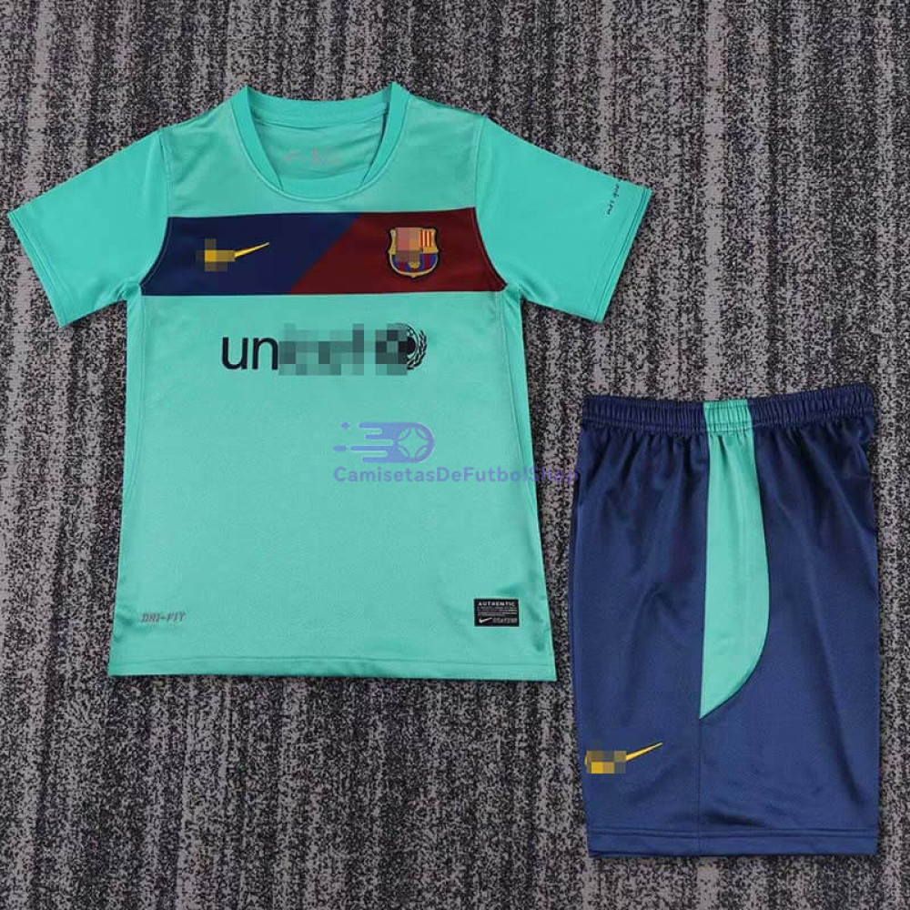 Camiseta Barcelona 10/11 2ª Equipación Retro Niño Kit