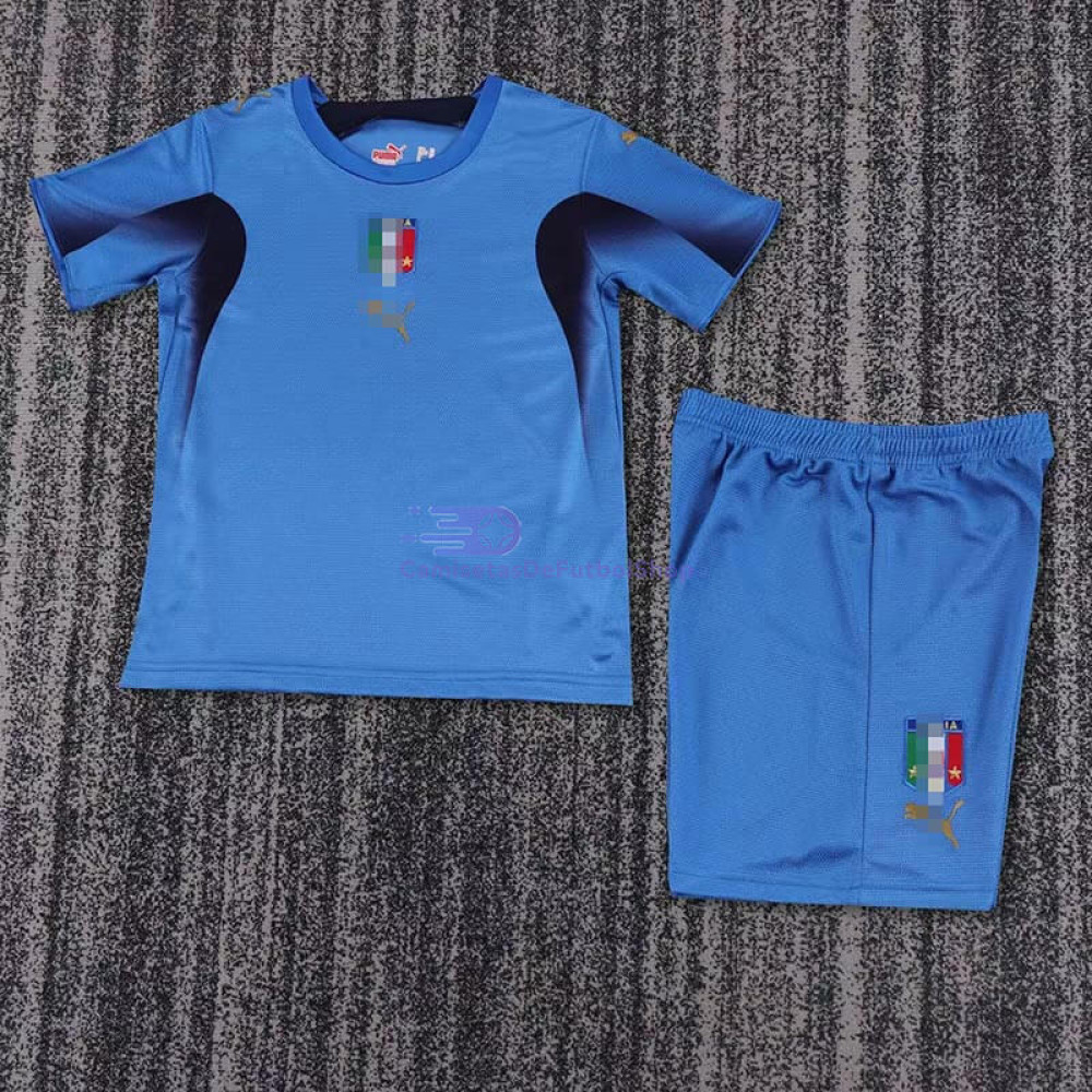 Camiseta Italia 2006 1ª Equipación Retro Niño Kit