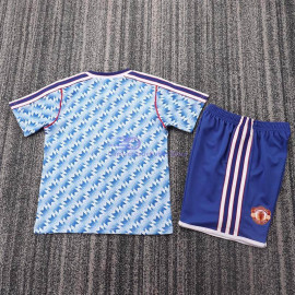 Camiseta Manchester United 1991/92 2ª Equipación Retro Niño Kit