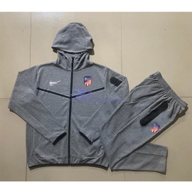 Chandal Con Capucha Atlético de Madrid Gris Oscuro 2024/2025 (El Escudo Anterior)