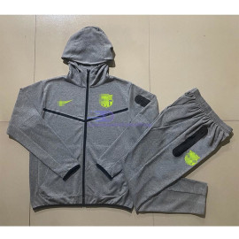 Chandal Con Capucha Barcelona Gris Oscuro 2024/2025