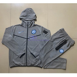 Chandal Con Capucha Inter de Milan Gris Oscuro 2024/2025