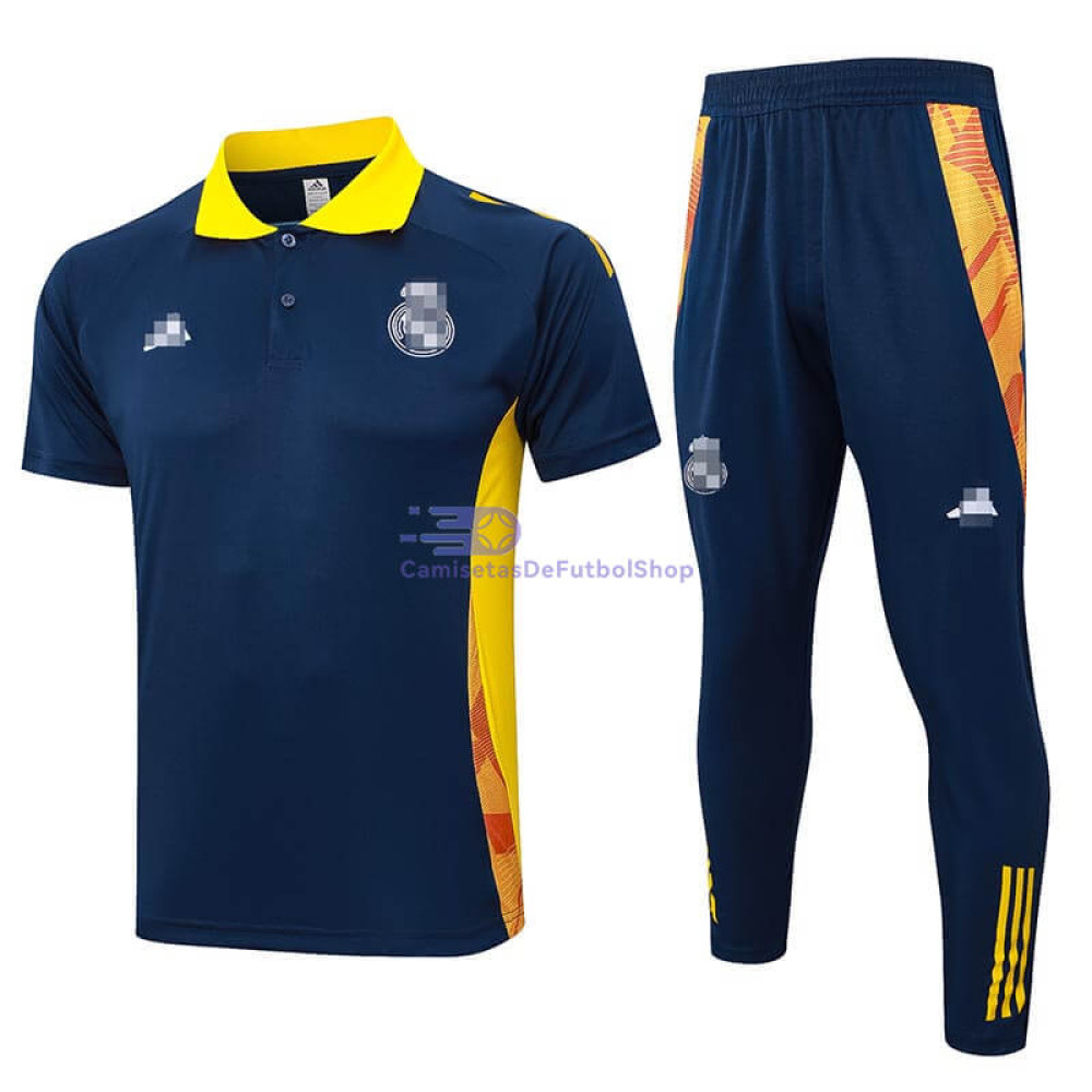 Polo Real Madrid Azul Marino/Amarillo 2024/2025 Kit
