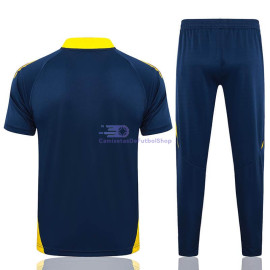 Polo Real Madrid Azul Marino/Amarillo 2024/2025 Kit