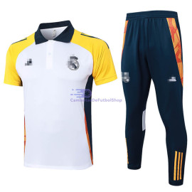 Polo Real Madrid Blanco/Amarillo 2024/2025 Kit