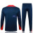 Sudadera De Entrenamiento Barcelona Azul Marino/Rojo 2024/2025 Kit