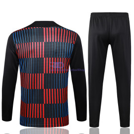 Sudadera De Entrenamiento Barcelona Negro/Azul 2024/2025 Kit