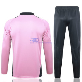 Sudadera De Entrenamiento Real Madrid Rosa/Gris 2024/2025 Kit