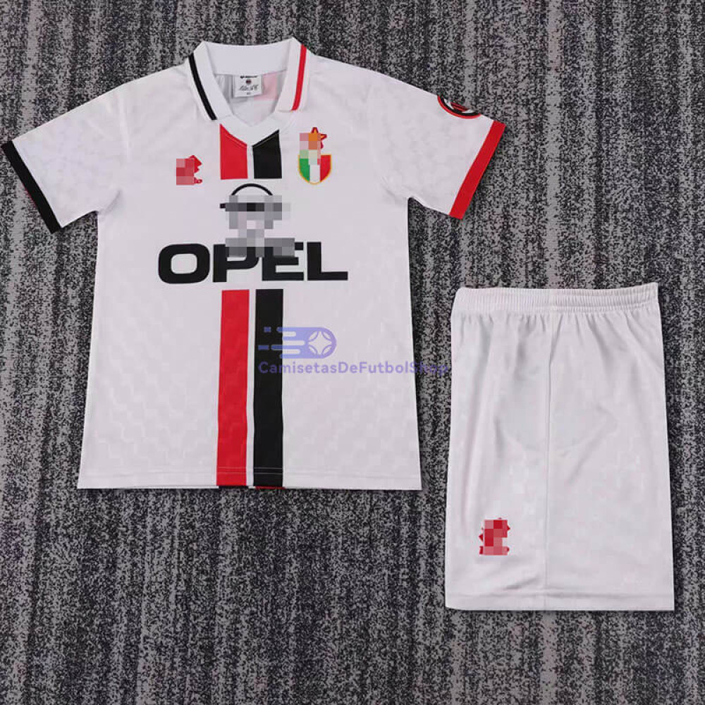 Camiseta AC Milan 96/97 2ª Equipación Retro Niño Kit