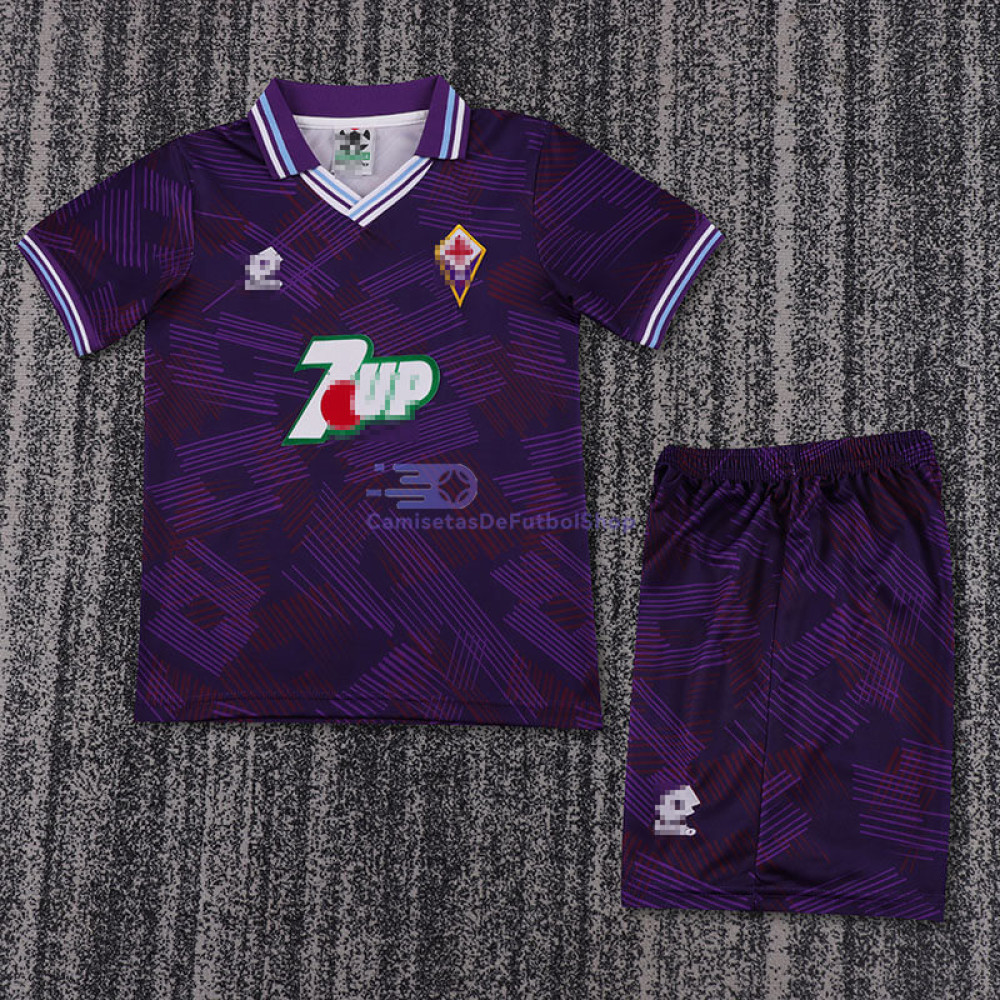 Camiseta Fiorentina 92/93 1ª Equipación Retro Niño Kit