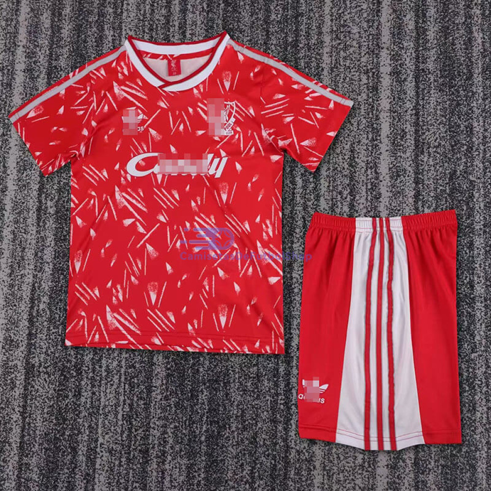Camiseta Liverpool 89/91 1ª Equipación Retro Niño Kit