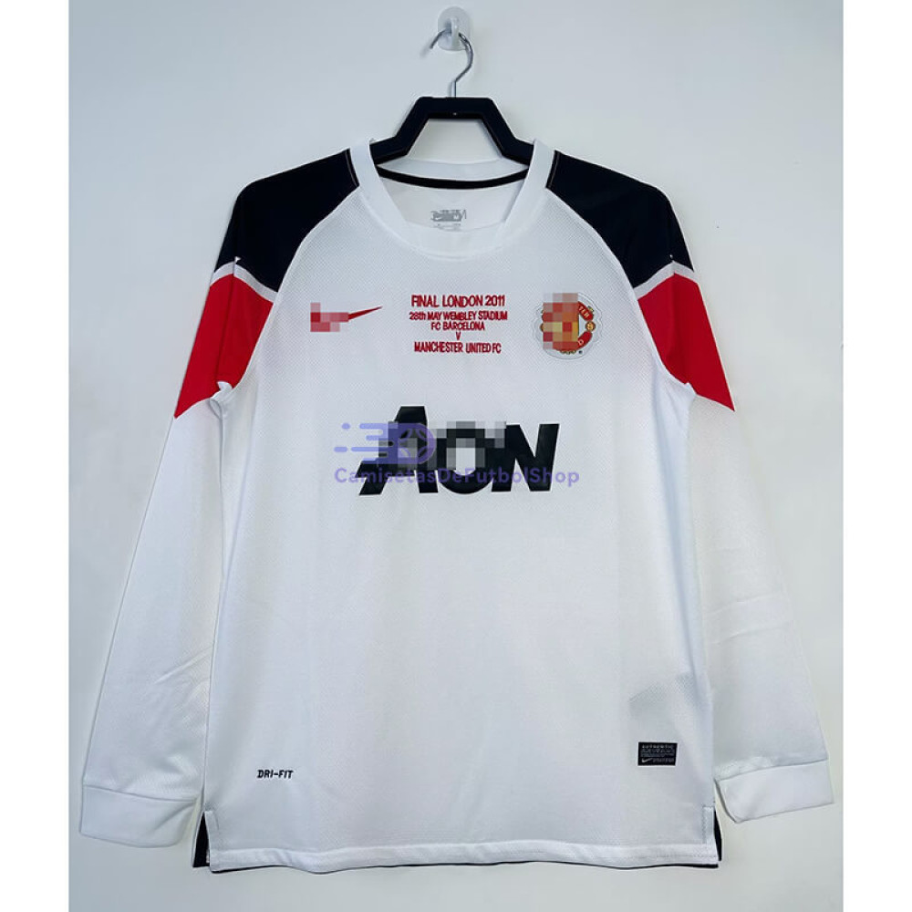 Camiseta Manchester United 10/11 2ª Equipación Retro ML